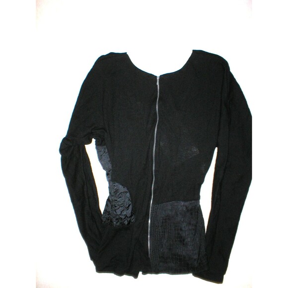 NWT New Womens Preen Thornton Bregazzi Coll Silk XS Black Sweater Top Designer - Picture 6 of 9